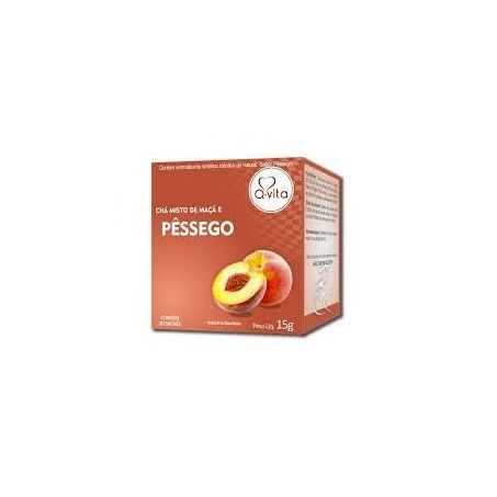 CHA QVITA PESSEGO E MACA 15G
