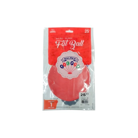 BALÃO FATBALL VERMELHO PIC PIC N25