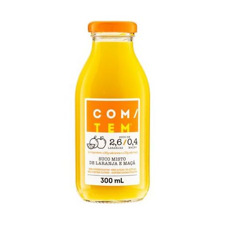 Suco com/tem 330ml laranja vidro
