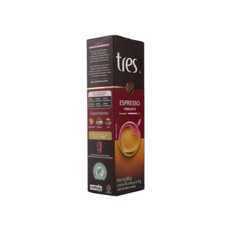 Cápsula 3 Corações Espresso Vibrant C/10 80g 360-22