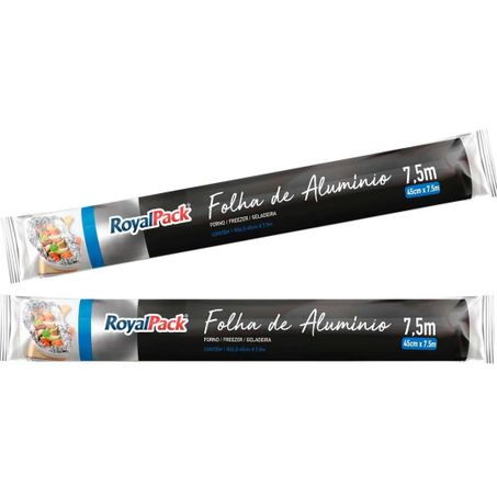 Papel aluminio royalpack 45cmx7.5mt