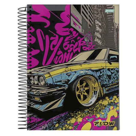 CADERNO ESPIRAL JANDAIA FLOW 10X1 160 FOLHAS 360-1