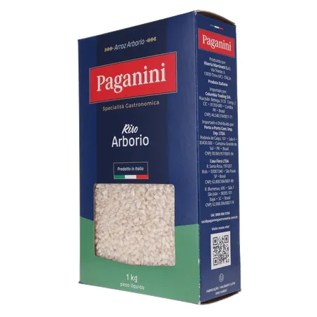 Arroz Arbório Paganini Caixa 1Kg 360-4