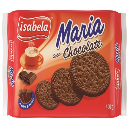 Biscoito isabela maria chocolate 350g