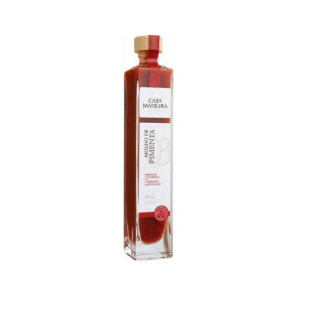 Molho de Pimenta Calabresa Casa Madeira Gourmet com Cabernet Sauvignon 50Ml