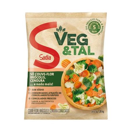 Mix vegetais congelados sadia pct 1.05kg