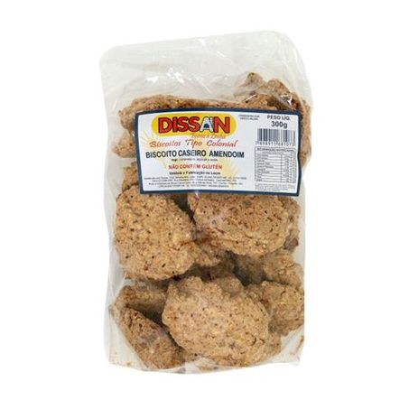 Biscoito dissan caseiro amendoim 300g