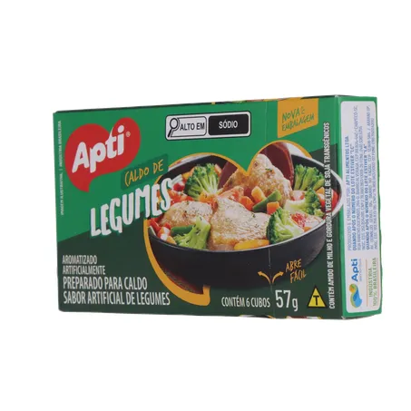 CALDO DE LEGUMES EM CUBO APTI 57G 360-4