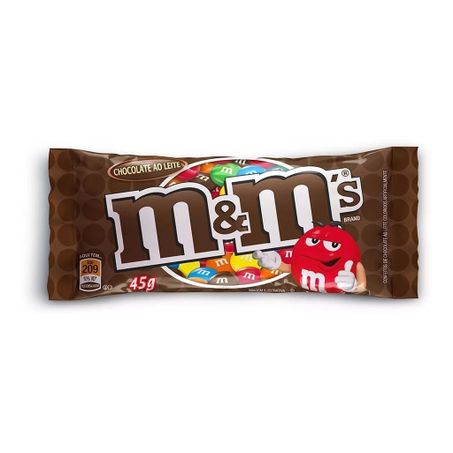 Confeito chocolate m&ms ao leite 45g