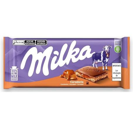 BARRA CHOCOLATE CARAMEL MILKA 100G