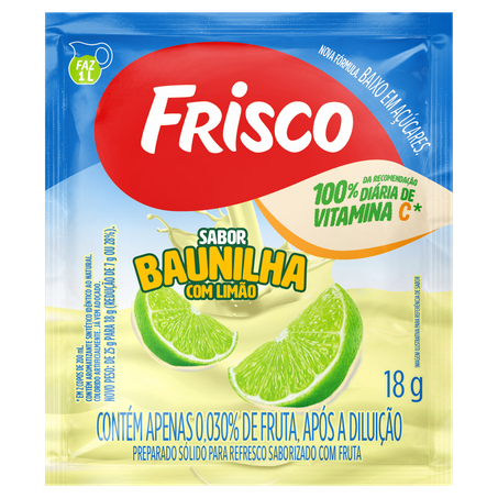 Refresco frisco baunilha e limão 25g