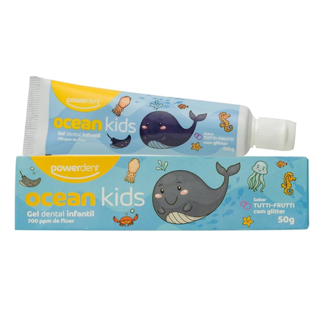 GEL DENTAL POWERDENT OCEAN KIDS TUTTIFRUTTI 70G
