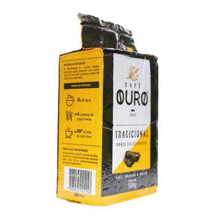 CAFÉ PÓ OURO VÁCUO TRADICIONAL 500G 360-52