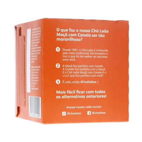 Chá Leão Maça e Canela C/10 Sachês 360-25