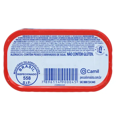 Sardinha Pescador Com Molho de Tomate 125g 360-5