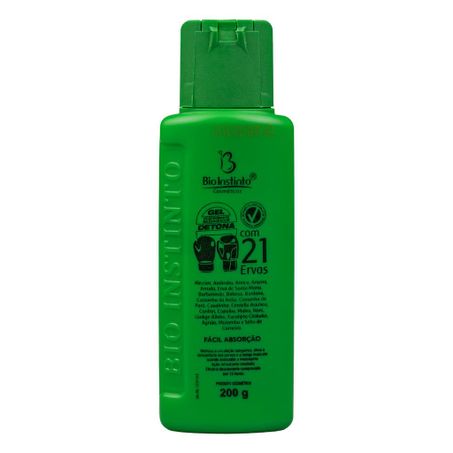 GEL MASSAGEADOR DETONA COM 21 ERVAS 200G BIO INSTINTO