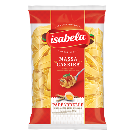 Massa Isabela Caseira com Ovos Pappardelle 400g