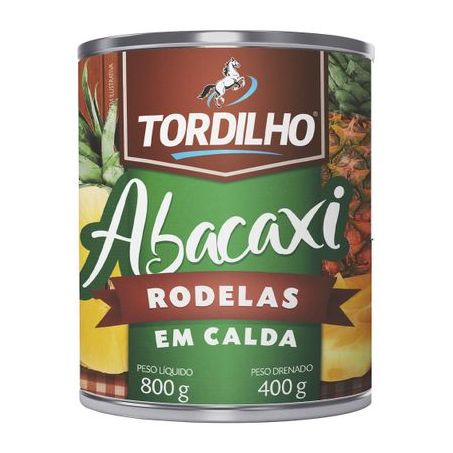 Abacaxi Tordilho Rodelas Lata 400g 