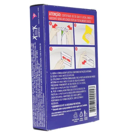 Pastilha adesiva harpic pinho com 5 360-13