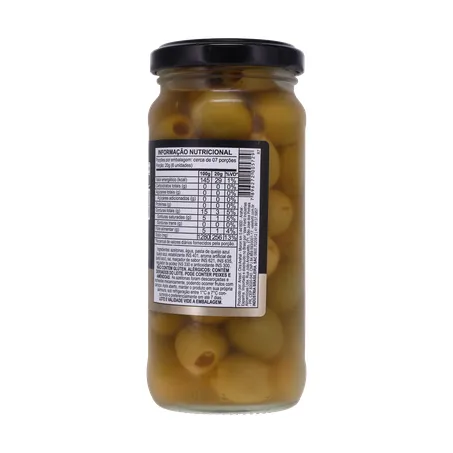 AZEITONA VERDE VALE FERTIL RECHEADO COM QUEIJO VIDRO 130G 360-14
