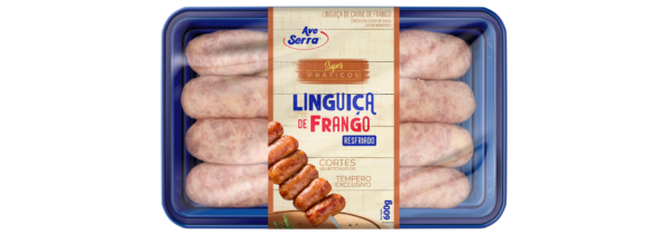 Linguiça de Frango Resfriada Ave Serra Bandeja 600g | Viezzer