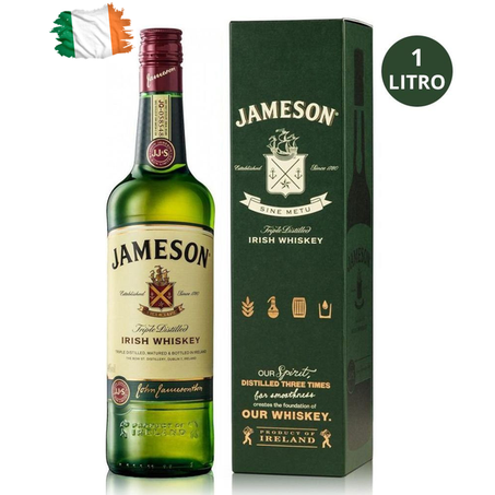 WHISKY IRLANDÊS JAMESON 1L