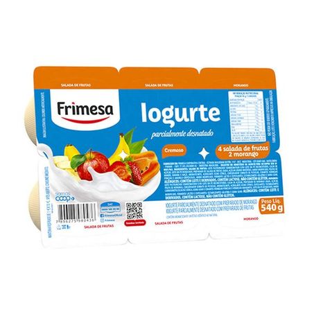 Iogurte frimesa sal fruta e morango 540g