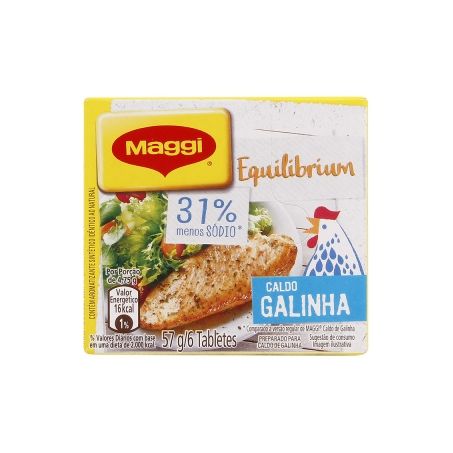CALDO GALINHA MENOS SODIO MAGGI 57G