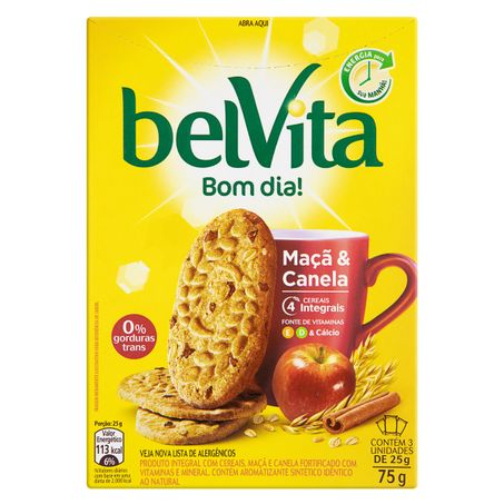 BISCOITO INTEGRAL MAÇÃ & CANELA BELVITA