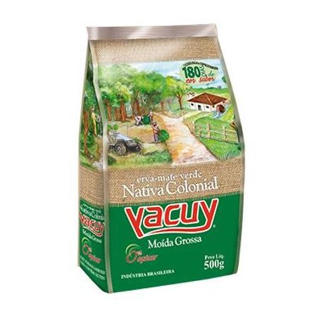 ERVA MATE YACUY 500G NATIVA COLONIAL MOIDA GROSSA