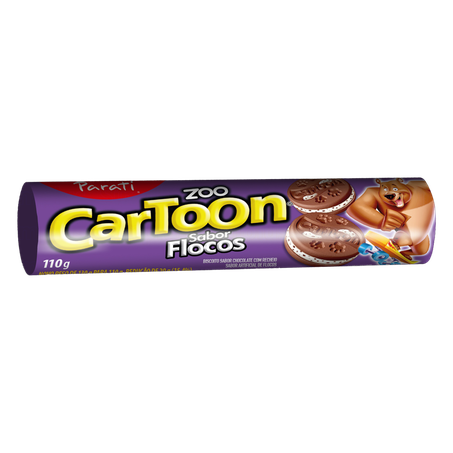 BISCOITO PARATI CARTOON 110G SABOR FLOCOS