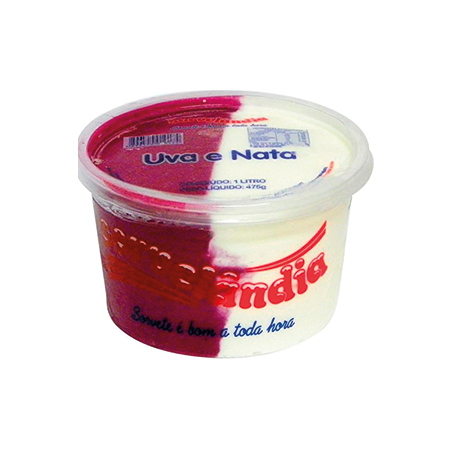 SORVETE SORVELANDIA UVA NATA 1L