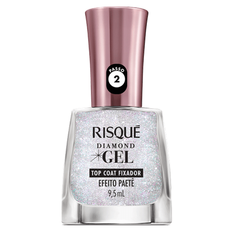 Esmalte risque gel top coat efei crist 9,5ml