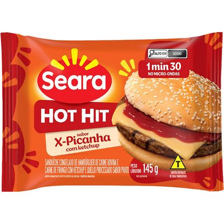 Hot Hit Seara 145g - Picanha com Ketchup