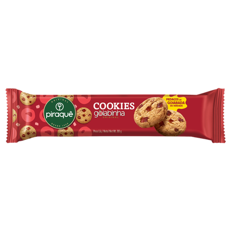 Bisc Piraque Cookies 80g Goiabinha