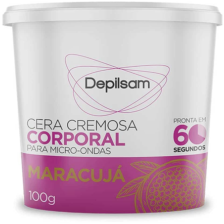 Cera Cremosa P/Microondas Depilsan Maracujá 100g