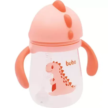 Copo Buba C/Alça 240ml Dino Ref 11825 Rosa