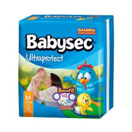 Fralda M Babysec Ultra Sec Pacote 18UN