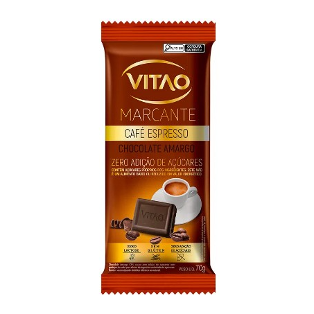 Chocolate marcante cafe espresso vitao 70g