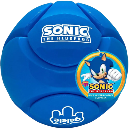 Brinquedo Gelelé Bola Sonic Quebra-Cabeça Surpresa un