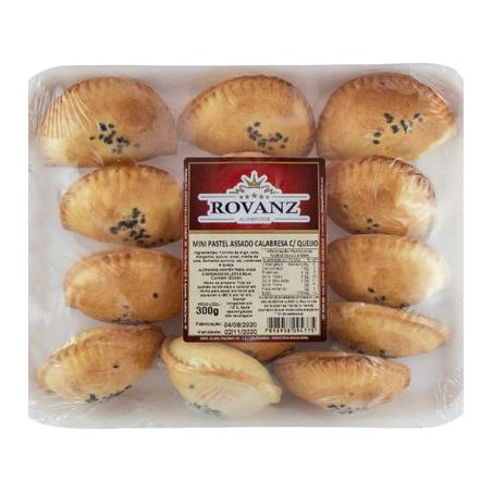 Mini pastel assado calabresa com queijo rovanz 300g