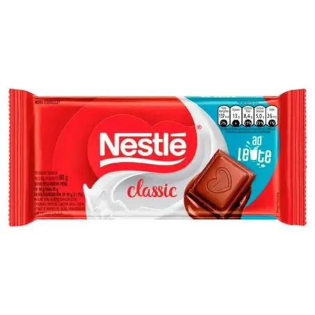 CHOCOLATE BARRA CLASS AO LTE NESTLE 80G