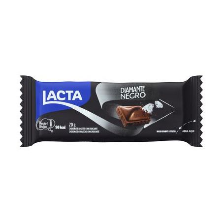 Chocolate barrinha lacta 20g diamante negro