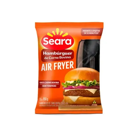 Hamburguer Seara Air Fryer Carne Bovina 150g