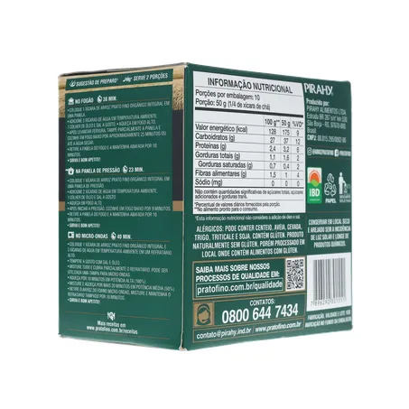 ARROZ PRATO FINO 500G ORGANICO 360-13