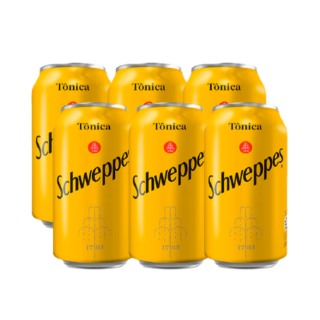 AGUA TONICA SCHWEPPES 350ML 6UN