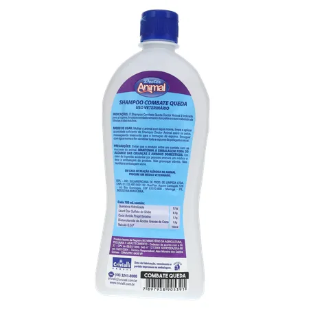 Shampoo Dr Animal 500ml Combate Queda 360-18