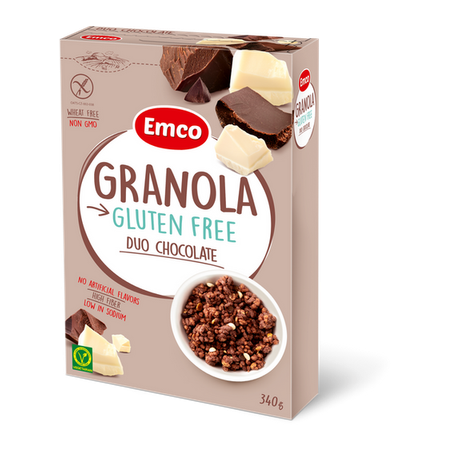 Granola crocante duo chocolate emco 340g