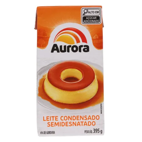 Leite cond aurora semidesn. 395g 360-0