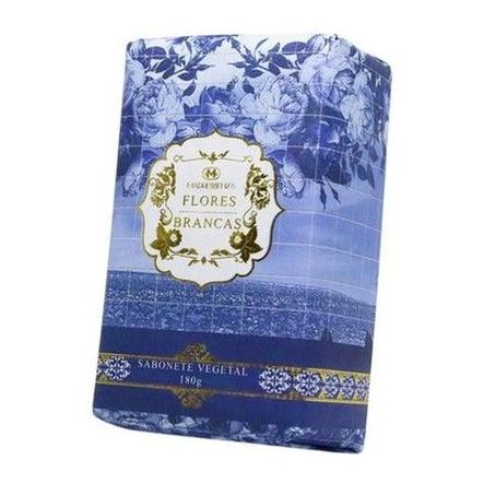 Sabonete vegetal mad flores brancas